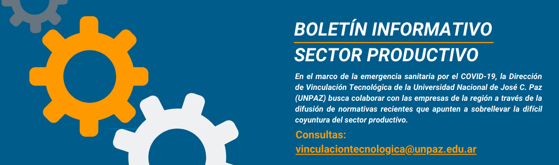 Boletín INFORMATIVO SECTOR PRODUCTIVO