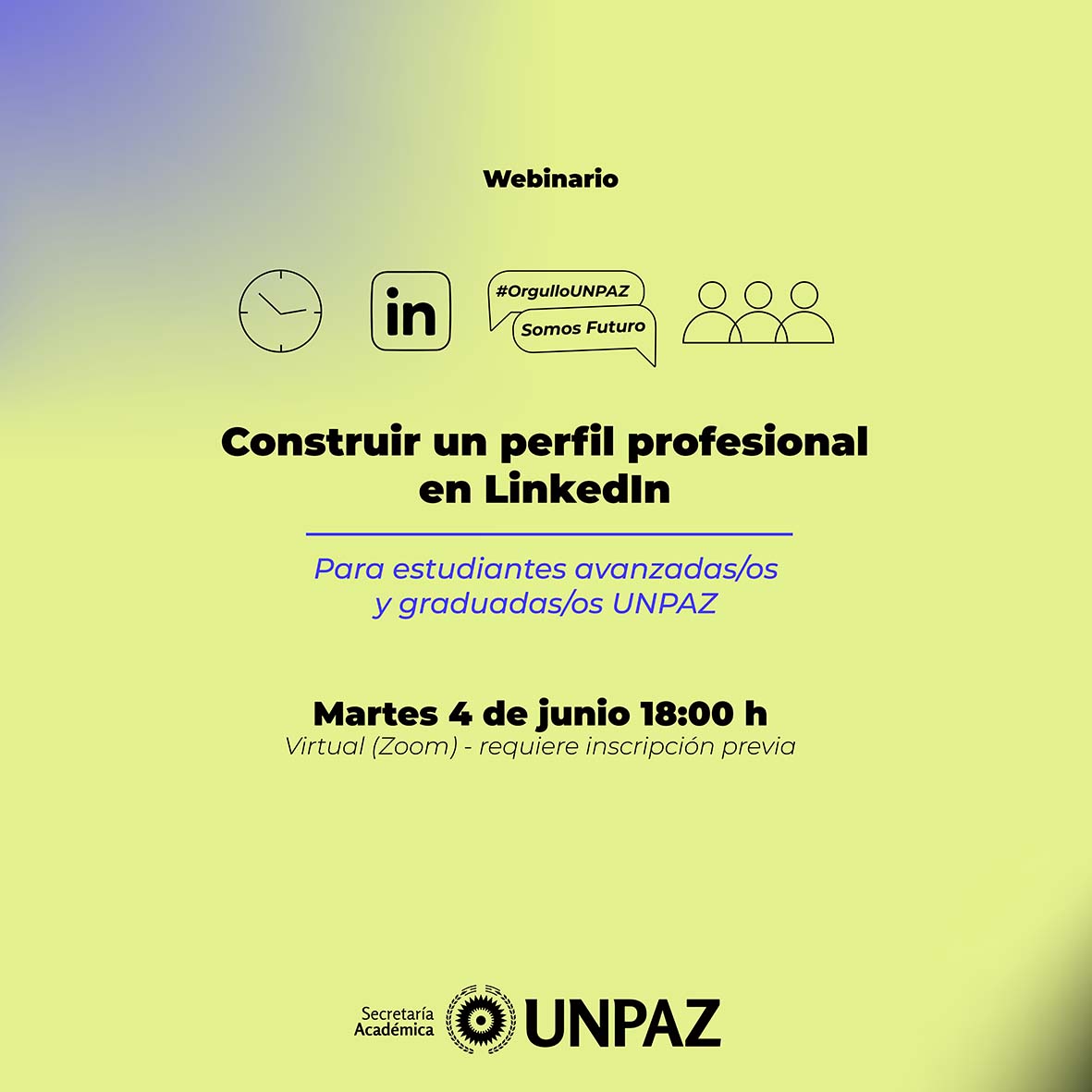 Webinario: Construir un perfil profesional Linkedin