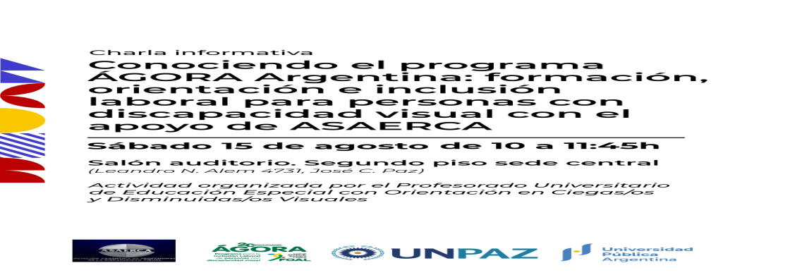 Charla informativa sobre el Programa ÁGORA Argentina - UNPAZ