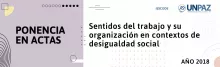 Ponencia en actas de la 1° Jornada DEMOCRACIA Y DESIGUALDADES