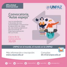 Convocatoria Aulas espejo UNPAZ