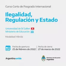 Curso Corto de Posgrado en “Ilegalidad, Regulación y Estado”