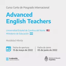 Convocatoria abierta a Curso de Posgrado: Advanced Teachers English - UNPAZ