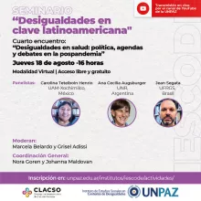 Cuarto encuentro del seminario “Desigualdades en clave latinoamericana”