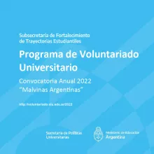CONVOCATORIA ANUAL 2022 - "MALVINAS ARGENTINAS" - UNPAZ