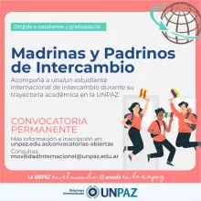 CONVOCATORIA ABIERTA A  MADRINAS Y PADRINOS DE INTERCAMBIO - UNPAZ