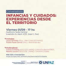 Conversatorio "Infancias y cuidados: experiencias desde el territorio" - UNPAZ
