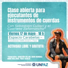 CHARLA ABIERTA PARA EJECUTANTES DE INSTRUMENTOS DE CUERDAS - UNPAZ