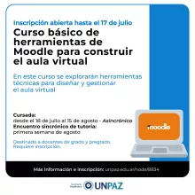Curso básico de herramientas de Moodle para construir el aula virtual 