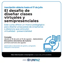 El desafío de diseñar clases virtuales y semipresenciales