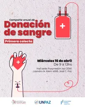 Primera colecta Campaña anual de donación de sangre