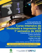 Curso gratuito de Modelado e Impresión 3D - UNPAZ