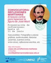 Convocatoria abierta: "Reflexiones Martianas" - UNPAZ