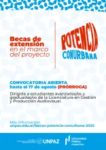 Beca de extensión en el marco del proyecto Potencia Conurbana 