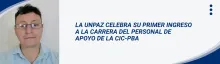 LA UNPAZ CELEBRA SU PRIMER INGRESO A LA CARRERA DEL PERSONAL DE APOYO DE LA CIC-PBA