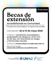 ORDEN DE MÉRITO DE BECA DE EXTENSIÓN -  ACCESIBILIZANDO EN COMUNIDAD