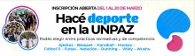 Hacé deporte en la UNPAZ