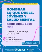 2do Encuentro 2026 de conversación y reflexión colectiva sobre salud mental - UNPAZ