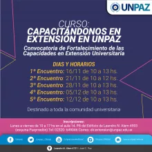 Capacitándonos en extensión universitaria.